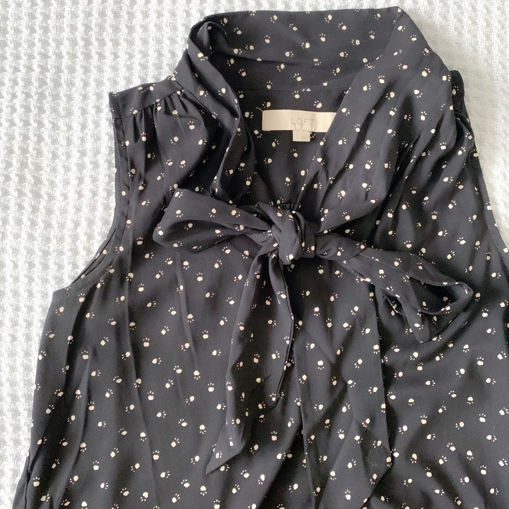 LOFT paw print shift dress